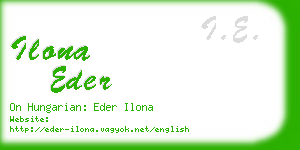 ilona eder business card